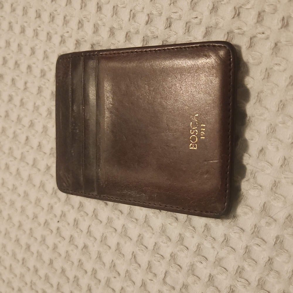 Bosca money clip credit card holder